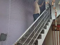 Mosquito Mesh for a Stairwell Opening